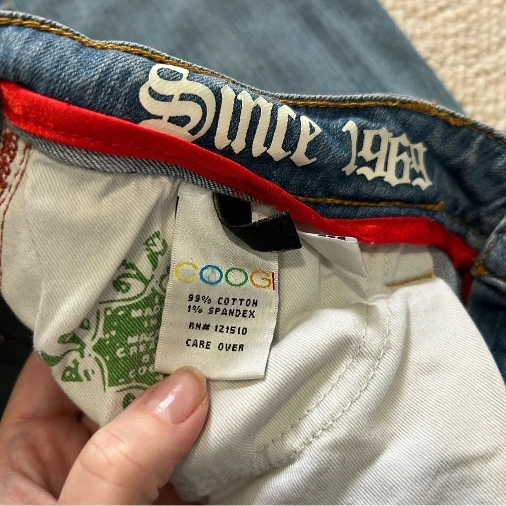 COOGI Australia Colorful embroidered womens denim jeans size 7/8. - Picture 9 of 16